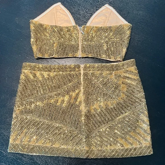 Retrofete Sequin Top & Skirt Size XS - Picture 8 of 13